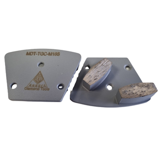 Surface Grinding Segments - Concrete - (Trapezoid Coffins - M6 Holes)