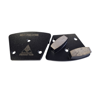 Surface Grinding Segments - Soft Concrete - (Trapezoid Coffins - M6 Holes)