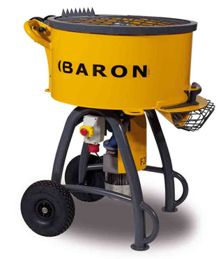 Baron- Forced Action Cement/Resinous Pan Mixers 80 Litres-300 Litres