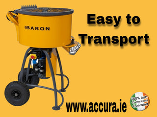Baron- Forced Action Cement/Resinous Pan Mixers 80 Litres-300 Litres