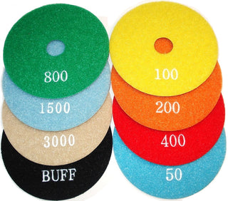 Dry Polishing Pad 100mm Velcro Back