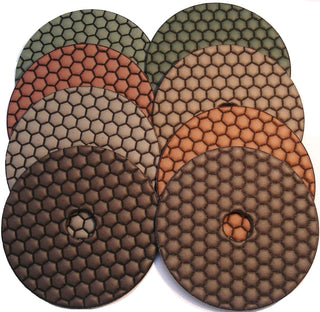 Dry Polishing Pad 100mm Velcro Back