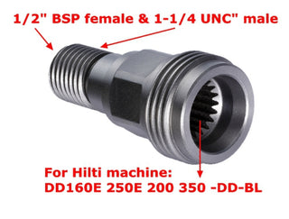 Hil-DD200-ADP- Hilti Adaptor 1/2"F-1  1/4" UNC M  Hilti DD Series