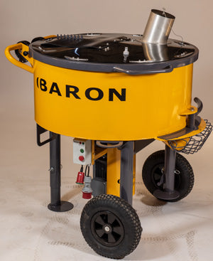 Baron- Forced Action Cement/Resinous Pan Mixers 80 Litres-300 Litres