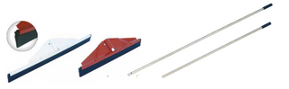 Grout Rake Squeegees with Long Adonised Aluminium Poles