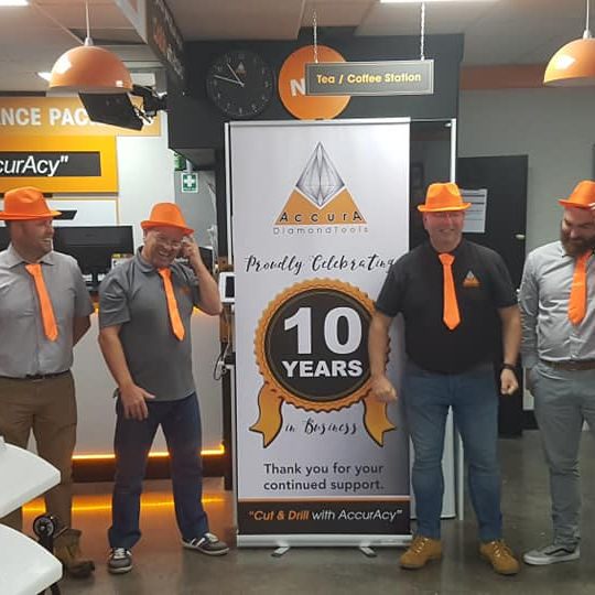 AccurA Diamond Tools proudly serving you for 10 years.
