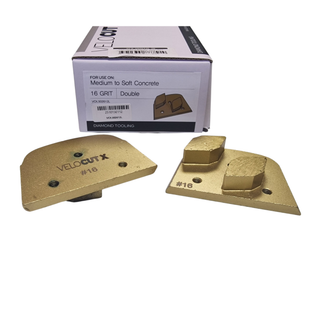 Surface Grinding Segments - Medium to Soft Concrete - (VelocutX Gold - Lavina Plate)