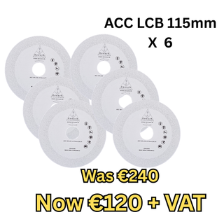 ACC LCB 115mm NON CHIP TILE BLADE X 6 (Was €240 - Now €120)