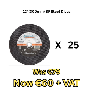 SF Steel 12" Consaw Discs Box of 25 (Was €79 - Now €60)