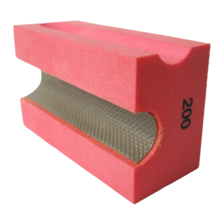 3 Diamond Bull Nose Hand Polishers - AC-BHNPP