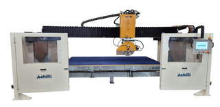 CNC Bridge Saw for Stone and Ceramic Slabs - Monoblock Bridge Saw Gold
