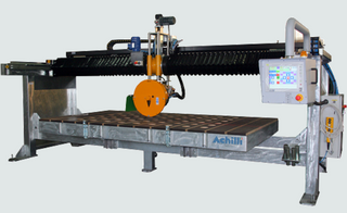 CNC Bridge Saw for Interpolated Angle Cutting in all Directions - Monoblock Bridge Saw MBS TS