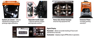Mikasa MVH158DZMQ 17" Diesel Forward and Reverse Plate  (Contact for Price)
