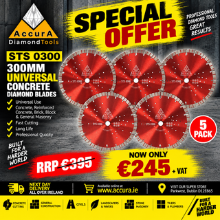 Special Offer 12 - STS 0300 Universal Concrete Blades (5 pack)