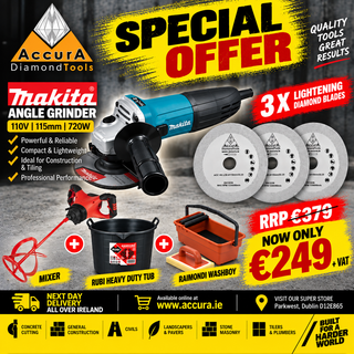 Special Offer 3 - Makita 110V Angle Grinder Bundle