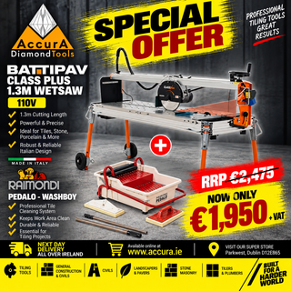 Special Offer 8 - Battipav Class Plus 1.3m Wet Saw Bundle