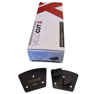 Surface Grinding Segments - Soft Concrete - (VelocutX Black - M6 Holes)