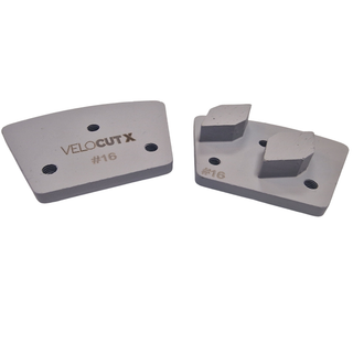 Surface Grinding Segments - Hard Concrete - (VelocutX Grey - M8 Holes)