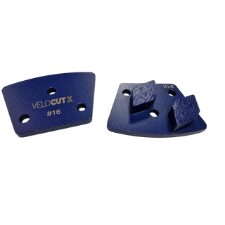 Surface Grinding Segments - Medium Concrete - (VelocutX Blue - M8 Holes)