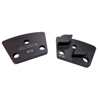 Surface Grinding Segments - Soft Concrete - (VelocutX Black - Velocut Plate)