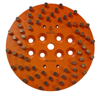 10" Grinding Plate 18 Grit Soft Bond (Orange)
