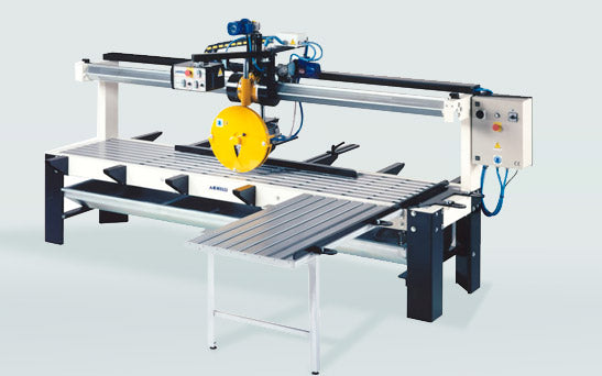 Achilli TFM Stone saw with fixed bridge for stone, quartz and ceramic slabs