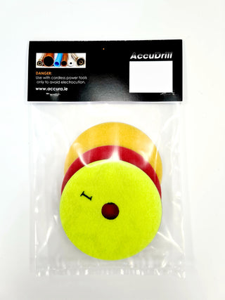 3 Step Wet/ Dry Polishing Pad 100mm Velcro Back