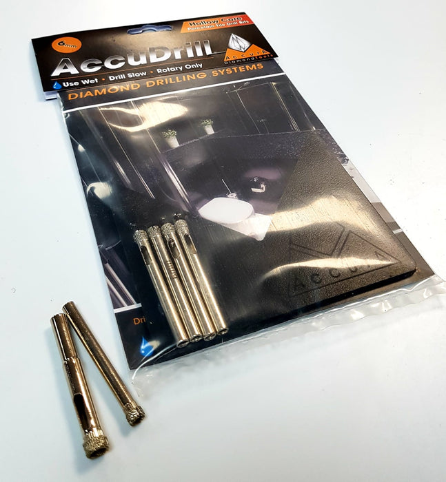 AccuDrill Wet Porcelain Tile Drill Bits 6mm or 8mm Offer