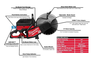 MILWAUKEE MXFCOS350-601 MX7 FUEL 350MM SAW KIT