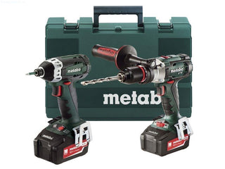 Metabo 18v Li-Ion Twin pack Combi Drill + Impact driver