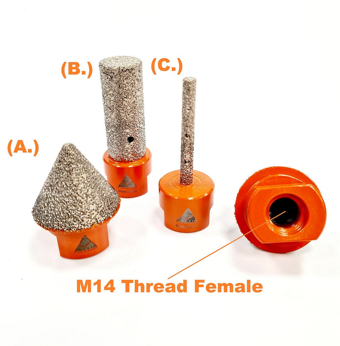 Hole Chamfer and Milling Expander Bits Profile Tools M14  Exposed Diamond